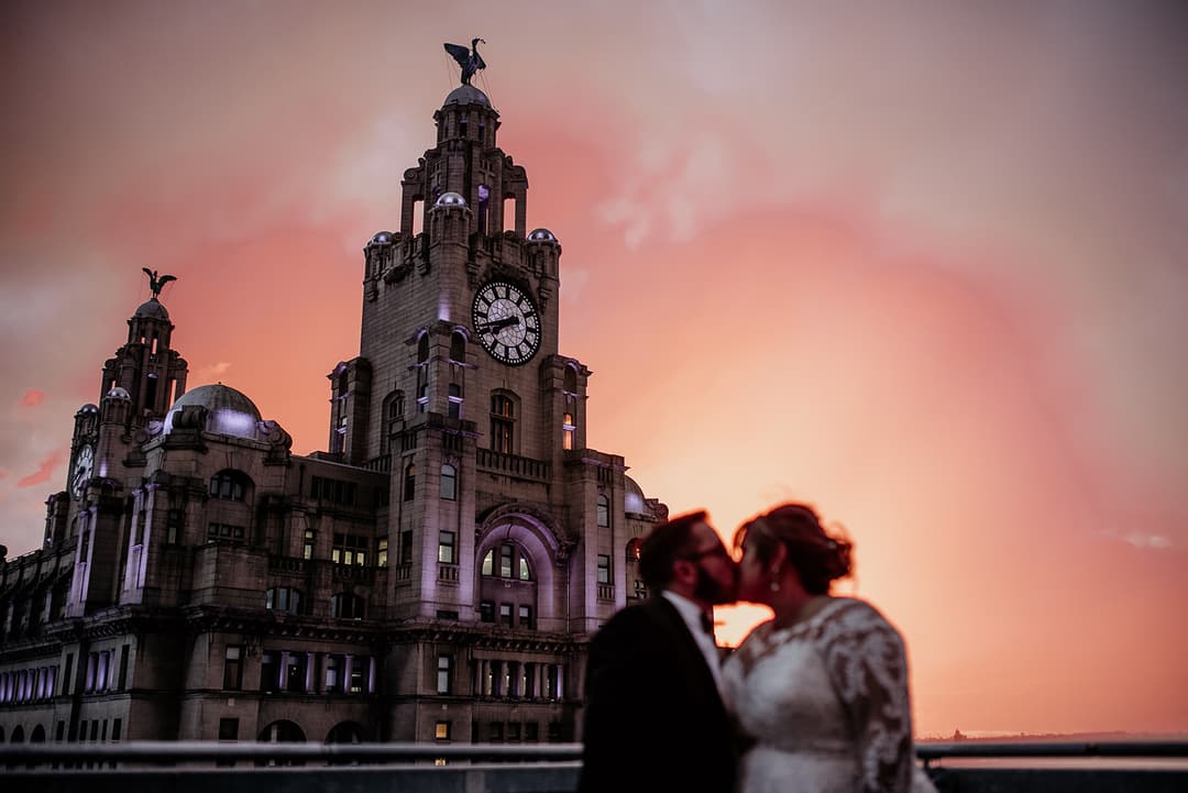 Callum and his wife on their wedding day